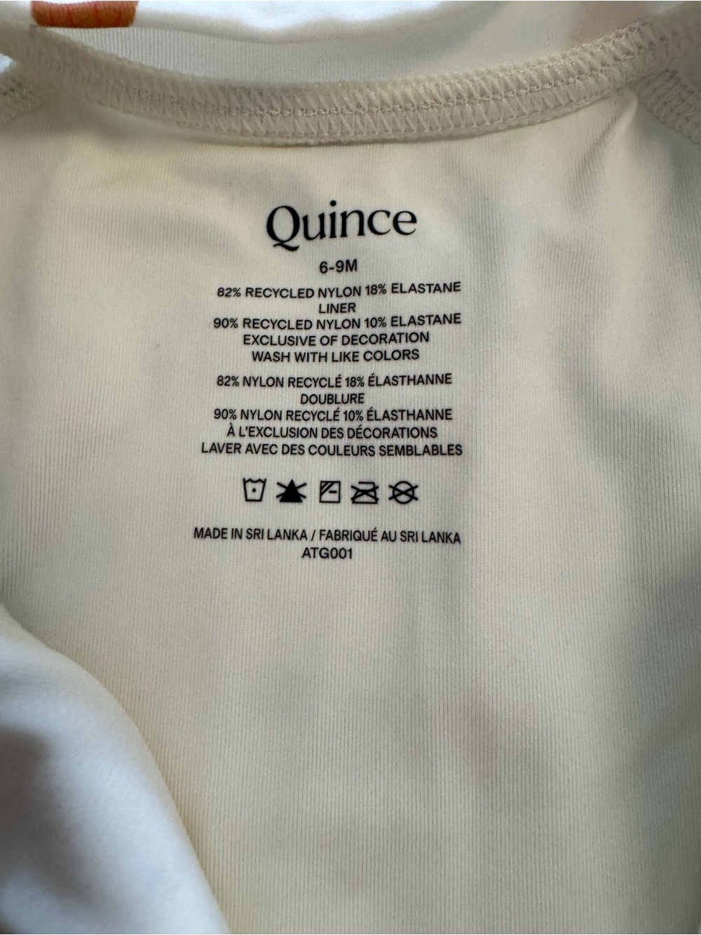 Quince White Kids One-Piece Swimsuit with Multicolor Dino Print - Picture 5 of 6